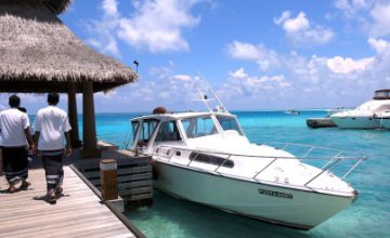 Idrovolante e barca veloce Maldive